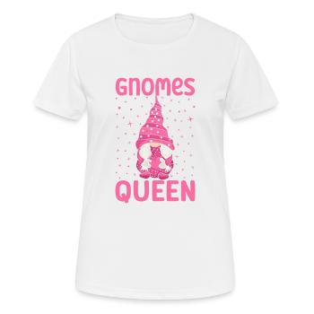 Garden Gnome Costume Gnomes Queen Gnome - Women's Breathable T-Shirt - white - Front - AI Model Female 172 dark (172cm)