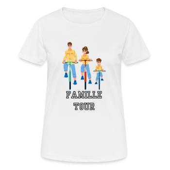 Family Tour - Women's Breathable T-Shirt - white - Front - AI Model Female 172 dark (172cm)