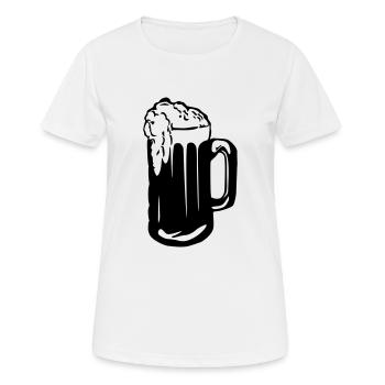 Beer - Alcohol - Women's Breathable T-Shirt - white - Front - AI Model Female 172 dark (172cm)