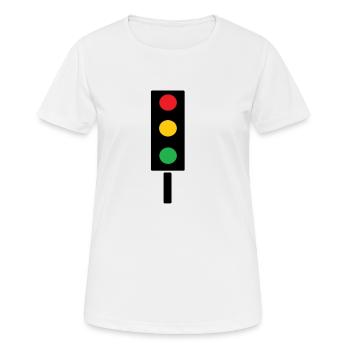 traffic light - Women's Breathable T-Shirt - white - Front - AI Model Female 172 dark (172cm)
