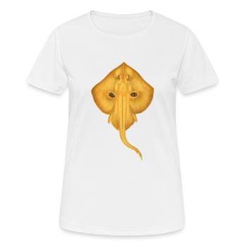 La raie - T-shirt respirant Femme - blanc - Devant - AI Model Female 172 dark (172cm)