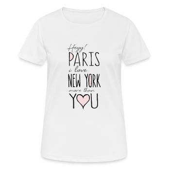 New York - Frauen T-Shirt atmungsaktiv - Weiß - Vorne - AI Model Female 172 dark (172cm)