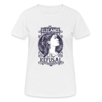 Elegance is Refusal - Women's Breathable T-Shirt - white - Front - AI Model Female 172 dark (172cm)