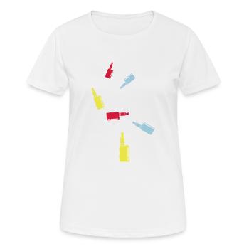 Silhouette de cigarette électronique - T-shirt respirant Femme - blanc - Devant - AI Model Female 172 dark (172cm)