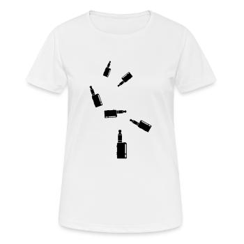Silhouette de cigarette électronique - T-shirt respirant Femme - blanc - Devant - AI Model Female 172 dark (172cm)
