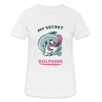 Dolphin - Women's Breathable T-Shirt - white - Front - AI Model Female 172 dark (172cm)