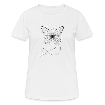 Filigree butterfly - Women's Breathable T-Shirt - white - Front - AI Model Female 172 dark (172cm)