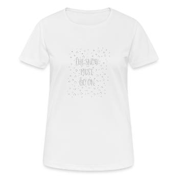 Neige - T-shirt respirant Femme - blanc - Devant - AI Model Female 172 dark (172cm)