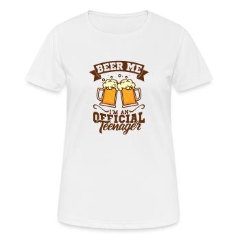 teenager - Women's Breathable T-Shirt - white - Front - AI Model Female 172 dark (172cm)