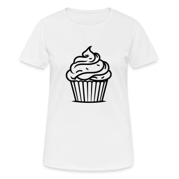 Cupcake - Women's Breathable T-Shirt - white - Front - AI Model Female 172 dark (172cm)