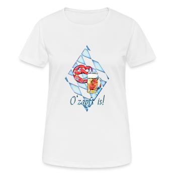 bloquéTitre - T-shirt respirant Femme - blanc - Devant - AI Model Female 172 dark (172cm)