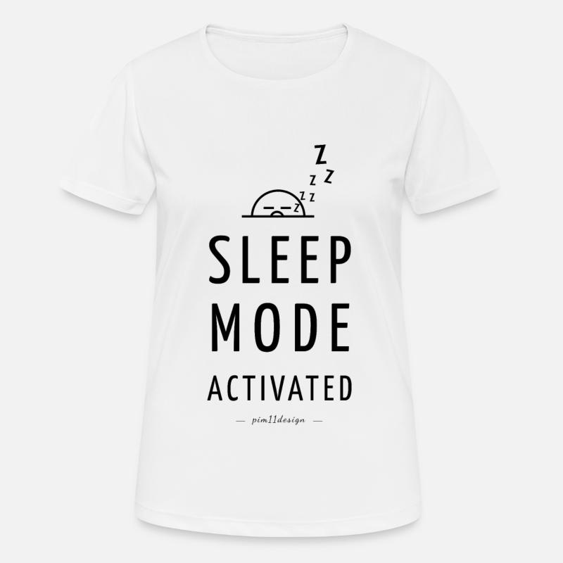 SLEEPMODE ACTIVATED - Women's Breathable T-Shirt - white