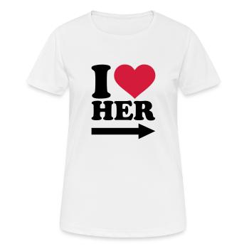 Freundin - Frauen T-Shirt atmungsaktiv - Weiß - Vorne - AI Model Female 172 dark (172cm)
