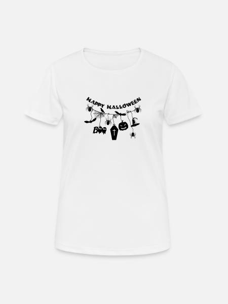 Halloween - Frauen T-Shirt atmungsaktiv - Weiß