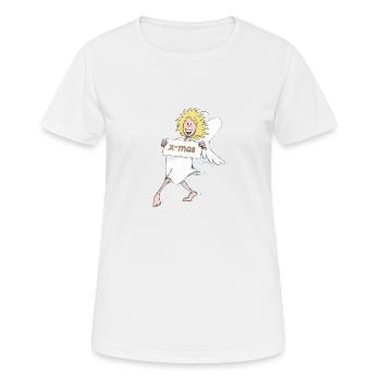Nuage neuf noël - T-shirt respirant Femme - blanc - Devant - AI Model Female 172 dark (172cm)