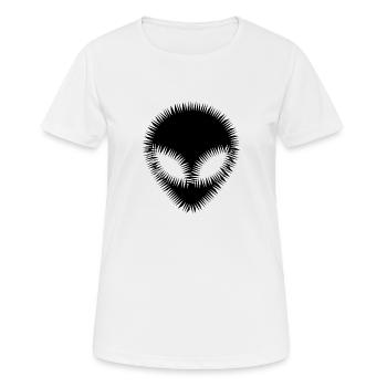 Alien opf Stachel - Frauen T-Shirt atmungsaktiv - Weiß - Vorne - AI Model Female 172 dark (172cm)