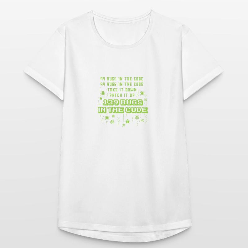 99 Bugs im Code Programmer Source Coding Desig Frauen T-Shirt atmungsaktiv