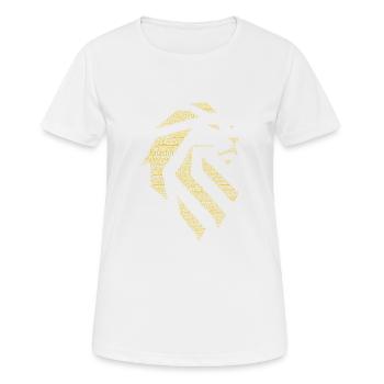 Palestine Lion - T-shirt respirant Femme - blanc - Devant - AI Model Female 172 dark (172cm)