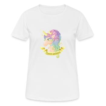 Queen pastel unicorn - T-shirt respirant Femme - blanc - Devant - AI Model Female 172 dark (172cm)