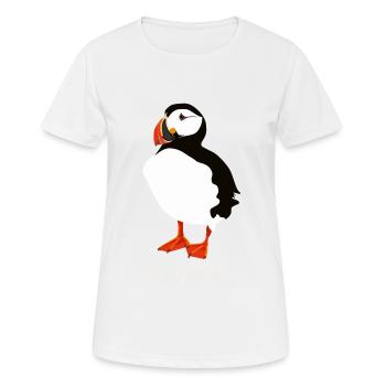 Bouffée Puffin Puffin - T-shirt respirant Femme - blanc - Devant - AI Model Female 172 dark (172cm)