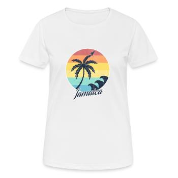 Jamaïque - T-shirt respirant Femme - blanc - Devant - AI Model Female 172 dark (172cm)