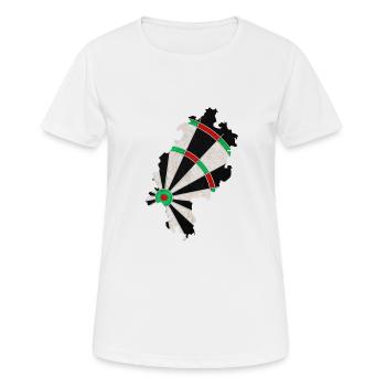 Dartboard Hesse - T-shirt respirant Femme - blanc - Devant - AI Model Female 172 dark (172cm)