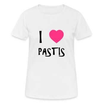 I Love Pastis - Frauen T-Shirt atmungsaktiv - Weiß - Vorne - AI Model Female 172 dark (172cm)