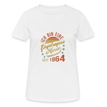 60th birthday I am 60 years registered trademark - Women's Breathable T-Shirt - white - Front - AI Model Female 172 dark (172cm)