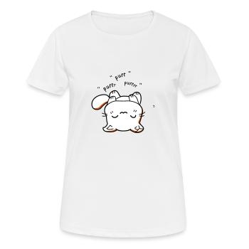 Kitten kawaii purr - Women's Breathable T-Shirt - white - Front - AI Model Female 172 dark (172cm)