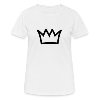Krone - Frauen T-Shirt atmungsaktiv - Weiß - Vorne - AI Model Female 172 dark (172cm)