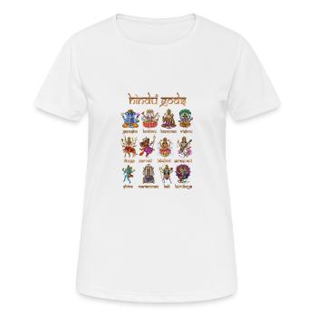 Dieux et déesses hindous - T-shirt respirant Femme - blanc - Devant - AI Model Female 172 dark (172cm)