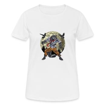 Werwolf - Frauen T-Shirt atmungsaktiv - Weiß - Vorne - AI Model Female 172 dark (172cm)