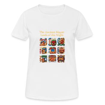 Ancient Mayan Glyphs - Women's Breathable T-Shirt - white - Front - AI Model Female 172 dark (172cm)