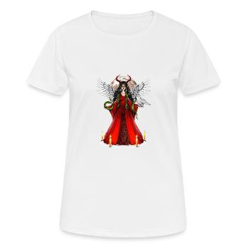 Lilith Déesse païenne - T-shirt respirant Femme - blanc - Devant - AI Model Female 172 dark (172cm)