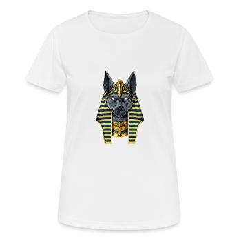 Ägyptischer Gott Anubis - Frauen T-Shirt atmungsaktiv - Weiß - Vorne - AI Model Female 172 dark (172cm)