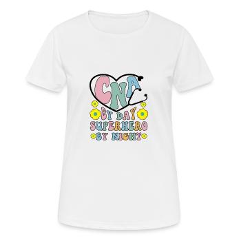 CNA Nursing Certified Nurse Assistant Life Gifts - Women's Breathable T-Shirt - white - Front - AI Model Female 172 dark (172cm)