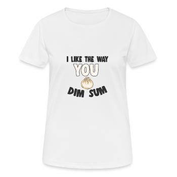 Bao Bun Funny The Way You Dim Sum Asian - Women's Breathable T-Shirt - white - Front - AI Model Female 172 dark (172cm)