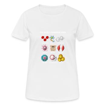 Biologie Zellen - Frauen T-Shirt atmungsaktiv - Weiß - Vorne - AI Model Female 172 dark (172cm)