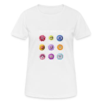 Biologie Zellen des Immunsystems - Frauen T-Shirt atmungsaktiv - Weiß - Vorne - AI Model Female 172 dark (172cm)