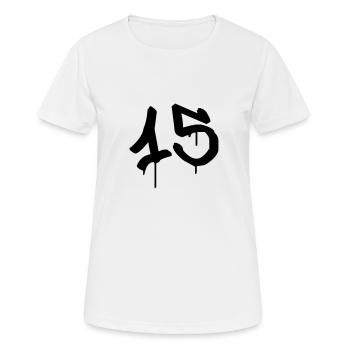 Graffiti: 15 - Women's Breathable T-Shirt - white - Front - AI Model Female 172 dark (172cm)