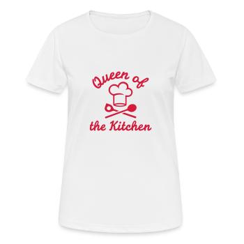 Queen of the Kitchen - Women's Breathable T-Shirt - white - Front - AI Model Female 172 dark (172cm)