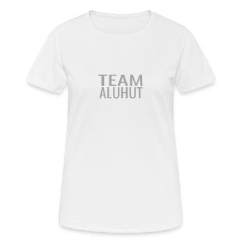 Team Aluhut Verschwörungstheorie Schwurbler - Frauen T-Shirt atmungsaktiv - Weiß - Vorne - AI Model Female 172 dark (172cm)