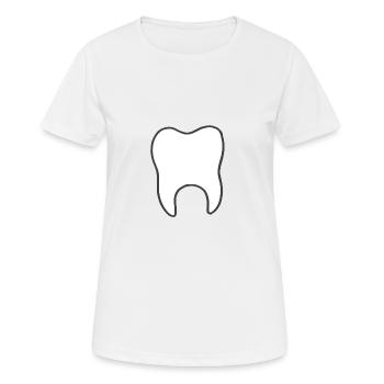 dent - T-shirt respirant Femme - blanc - Devant - AI Model Female 172 dark (172cm)