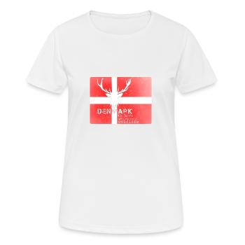 Danemark faune - T-shirt respirant Femme - blanc - Devant - AI Model Female 172 dark (172cm)