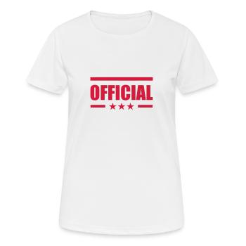 fonctionnaire / service public / mairie / état - T-shirt respirant Femme - blanc - Devant - AI Model Female 172 dark (172cm)