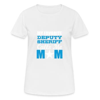 Mon shérif préféré Aimant le poison - T-shirt respirant Femme - blanc - Devant - AI Model Female 172 dark (172cm)