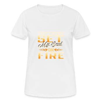 Craft Beers Set My Soul On Fire Brews Enthusiast - Women's Breathable T-Shirt - white - Front - AI Model Female 172 dark (172cm)