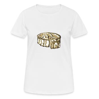 camembert - T-shirt respirant Femme - blanc - Devant - AI Model Female 172 dark (172cm)