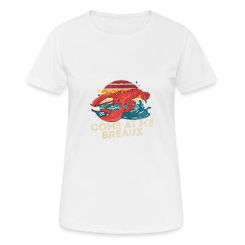 Retro Crawfish Bil Come At Me Breaux Seafood - T-shirt respirant Femme - blanc - Devant - AI Model Female 172 dark (172cm)