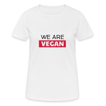 Vegetarier / Vegetarismus / Vegan / Vegetarierin - Frauen T-Shirt atmungsaktiv - Weiß - Vorne - AI Model Female 172 dark (172cm)